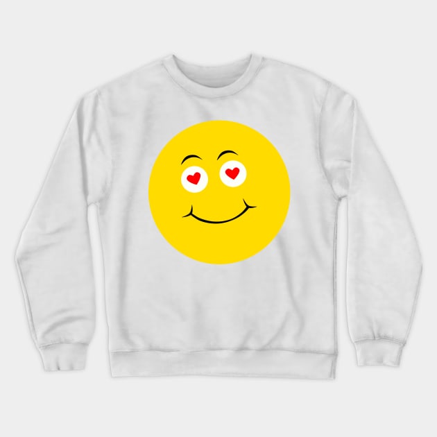 Emoji - love kiss face Crewneck Sweatshirt by Aurealis